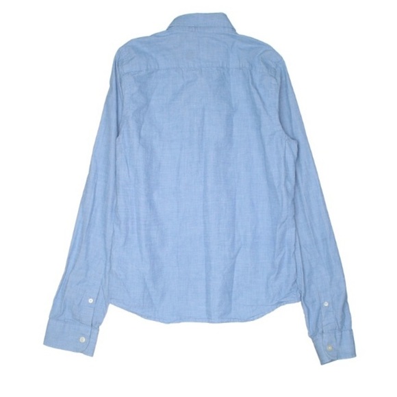 Abercrombie kids muscle blue button down long sleeve shirt XL - Picture 2 of 7